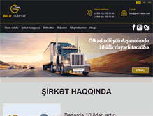 Tablet Screenshot of gold-transit.com